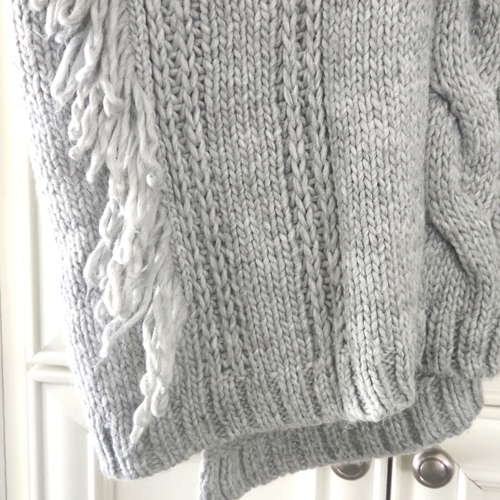 LOFT | Cable Knit Poncho - Picture 6 of 9